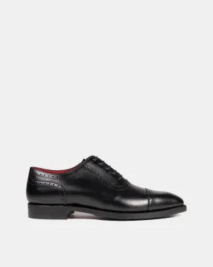 Black Brogue Oxford with Rubber Half Soles Clean Shape