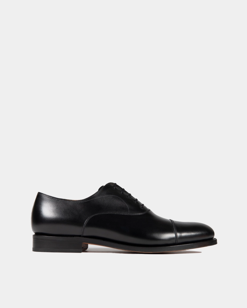 Black Oxford Dress Shoe with Leather Soles day use