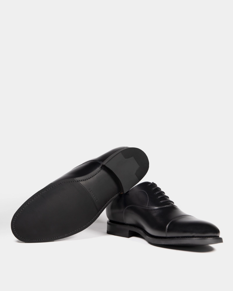 Black Oxford Dress Shoe with Rubber Soles Luxury Mood