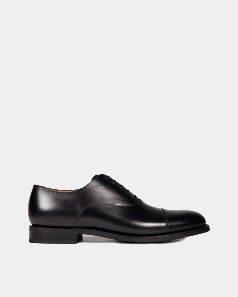 Black Oxford Dress Shoe with Rubber Soles Easy To Clean