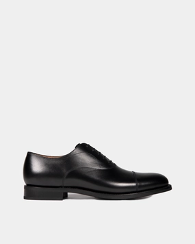 Black Oxford Dress Shoe with Rubber Soles Easy To Clean