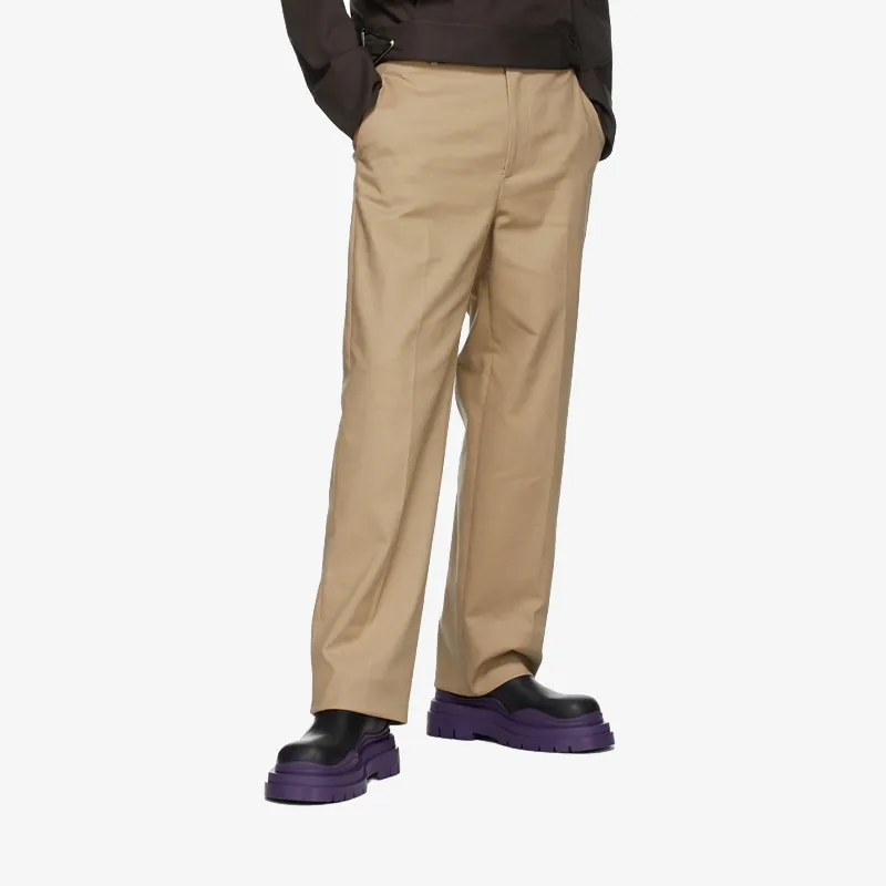 Black/Purple Cropped Chelsea Boots