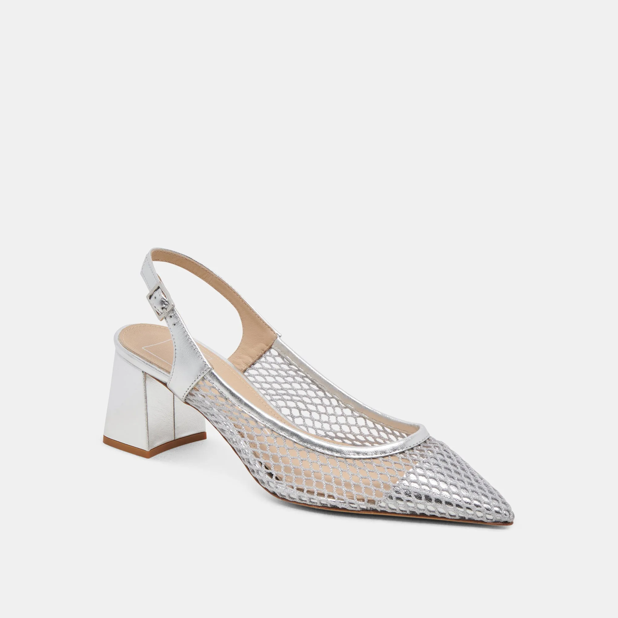 Best Seller Easy return BLONDI HEELS SILVER MESH