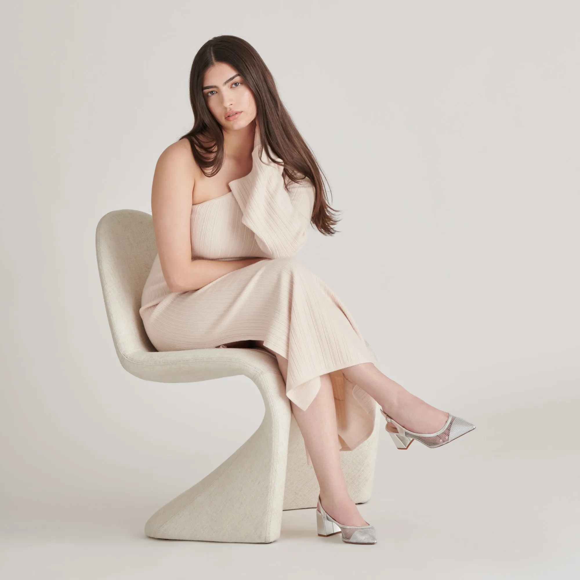 Box Fresh Grand Gala BLONDI HEELS SILVER MESH