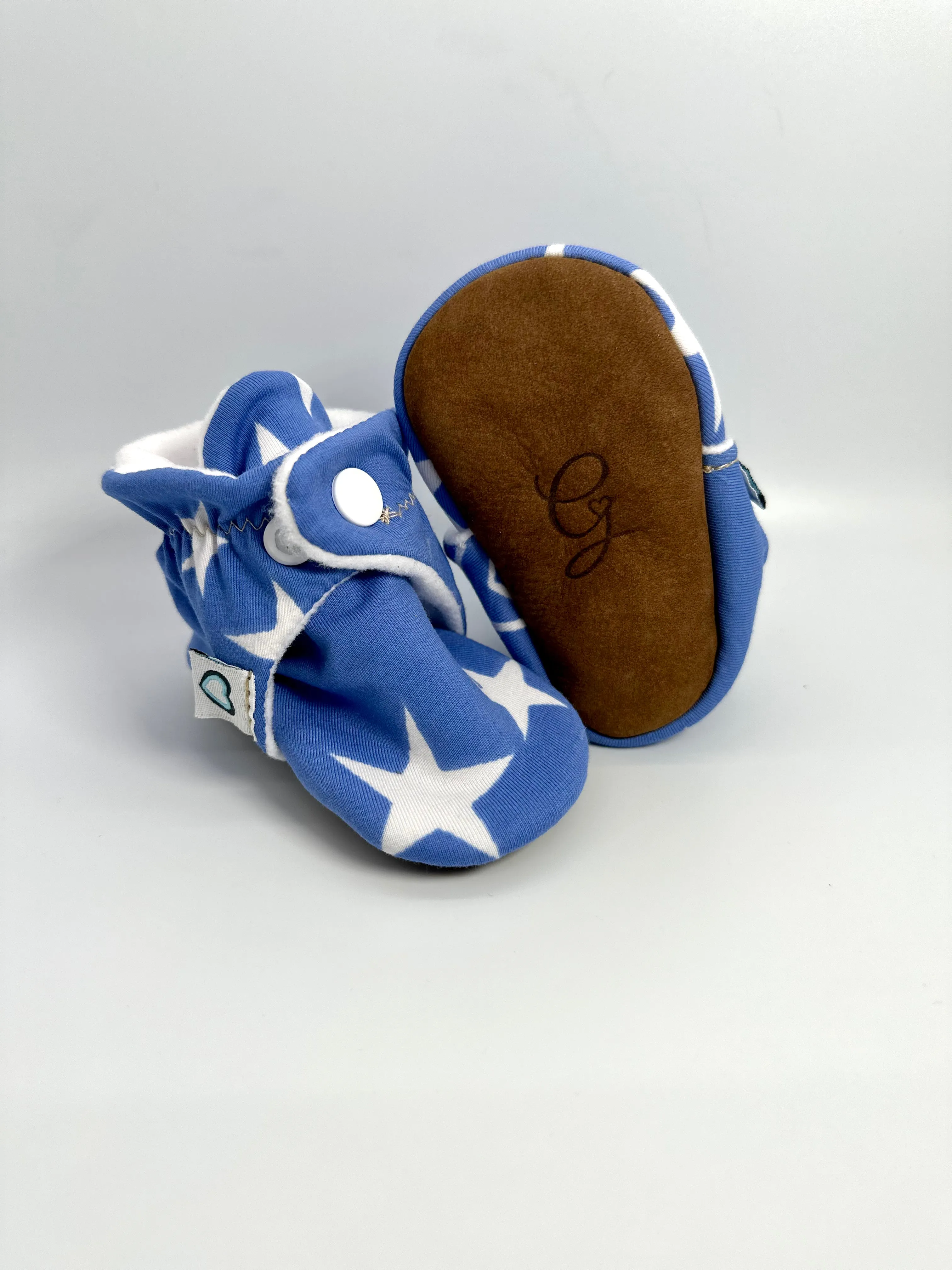 Blue Star Knit Booties