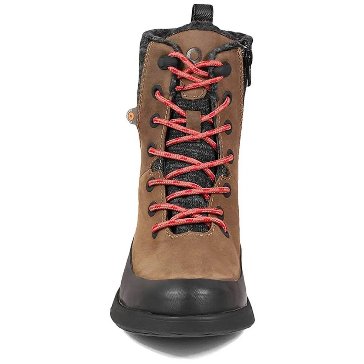 Bogs Women's Boots - Freedom Lace Waterproof Leather, Cognac - Size 7 | 72412-221-070