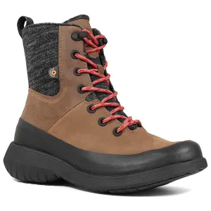 Bogs Women's Boots - Freedom Lace Waterproof Leather, Cognac - Size 7 | 72412-221-070