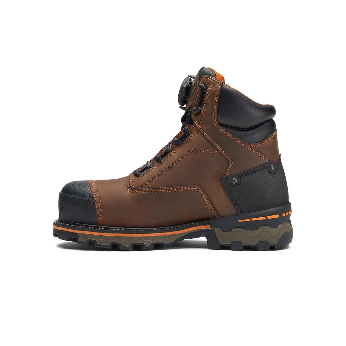 Boondock 6-Inch Waterproof Composite-Toe Work Boot Boa Fp Csa Full Grain Medium Brown
