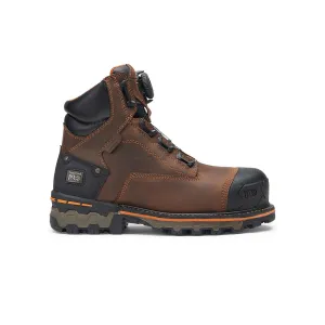 Boondock 6-Inch Waterproof Composite-Toe Work Boot Boa Fp Csa Full Grain Medium Brown
