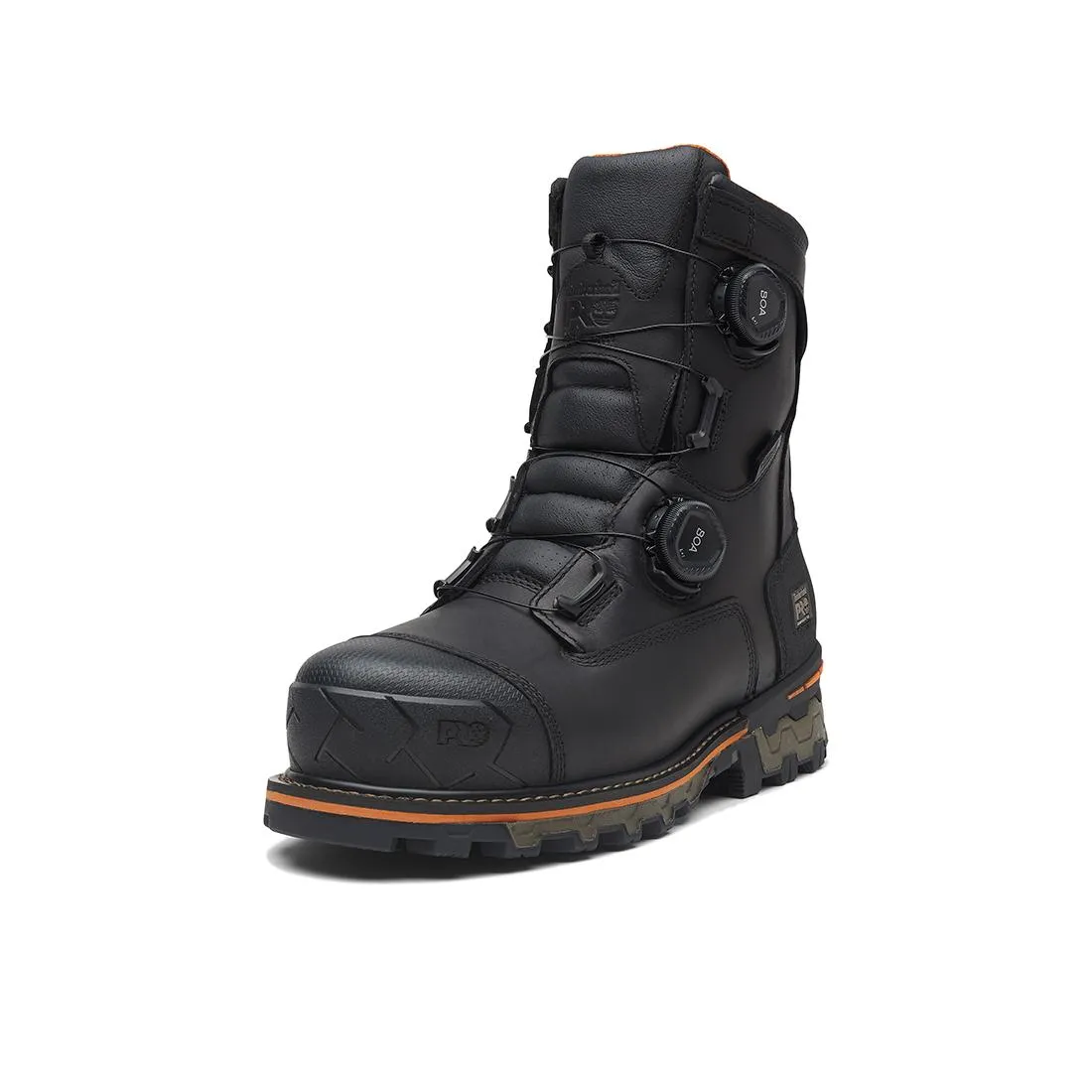 Boondock 8-Inch Waterproof Composite-Toe Work Boot Boa Fp Csa 400G Full Grain Black