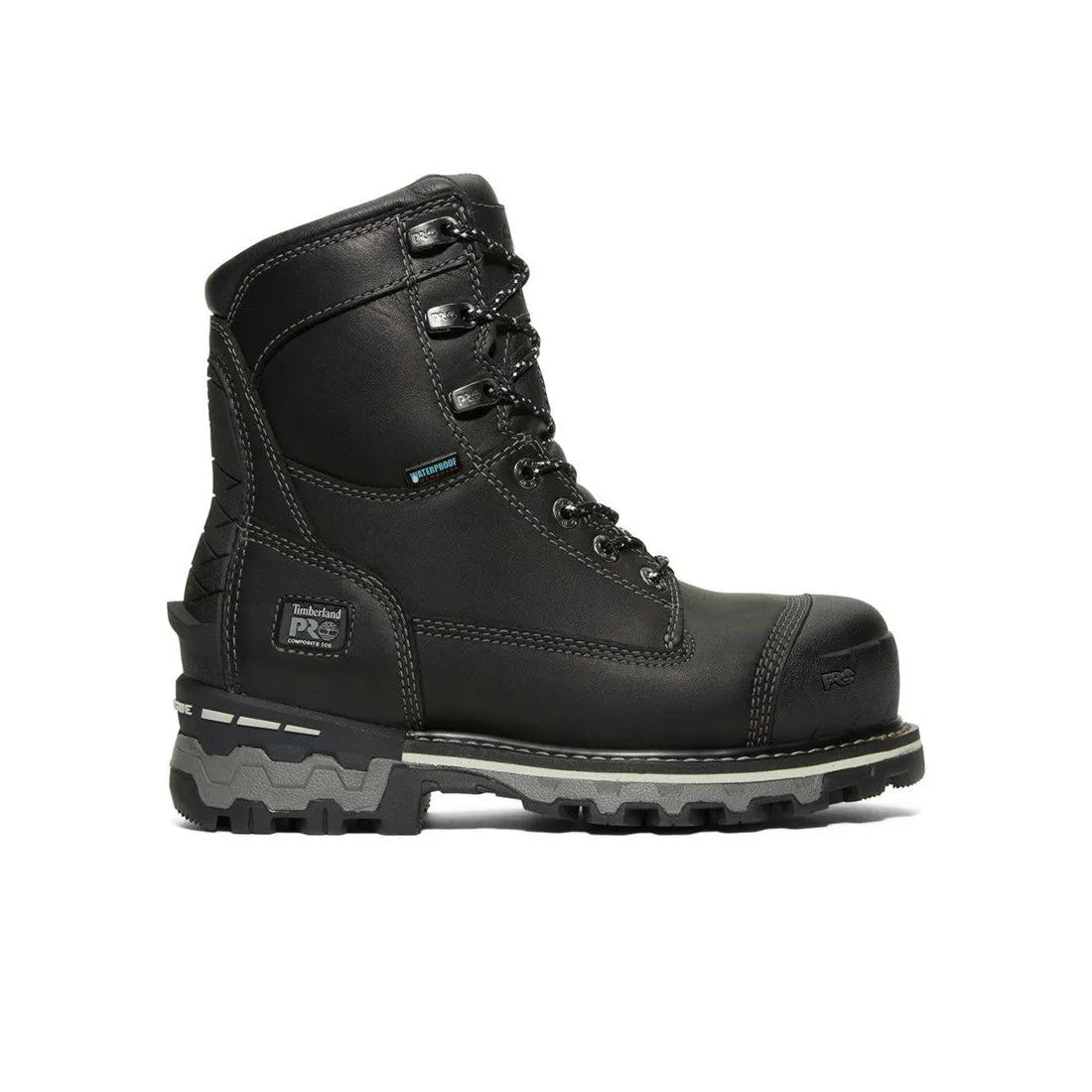Boondock 8-Inch Waterproof Composite-Toe Work Boot Fp Ins Csa 200G Black/Grey