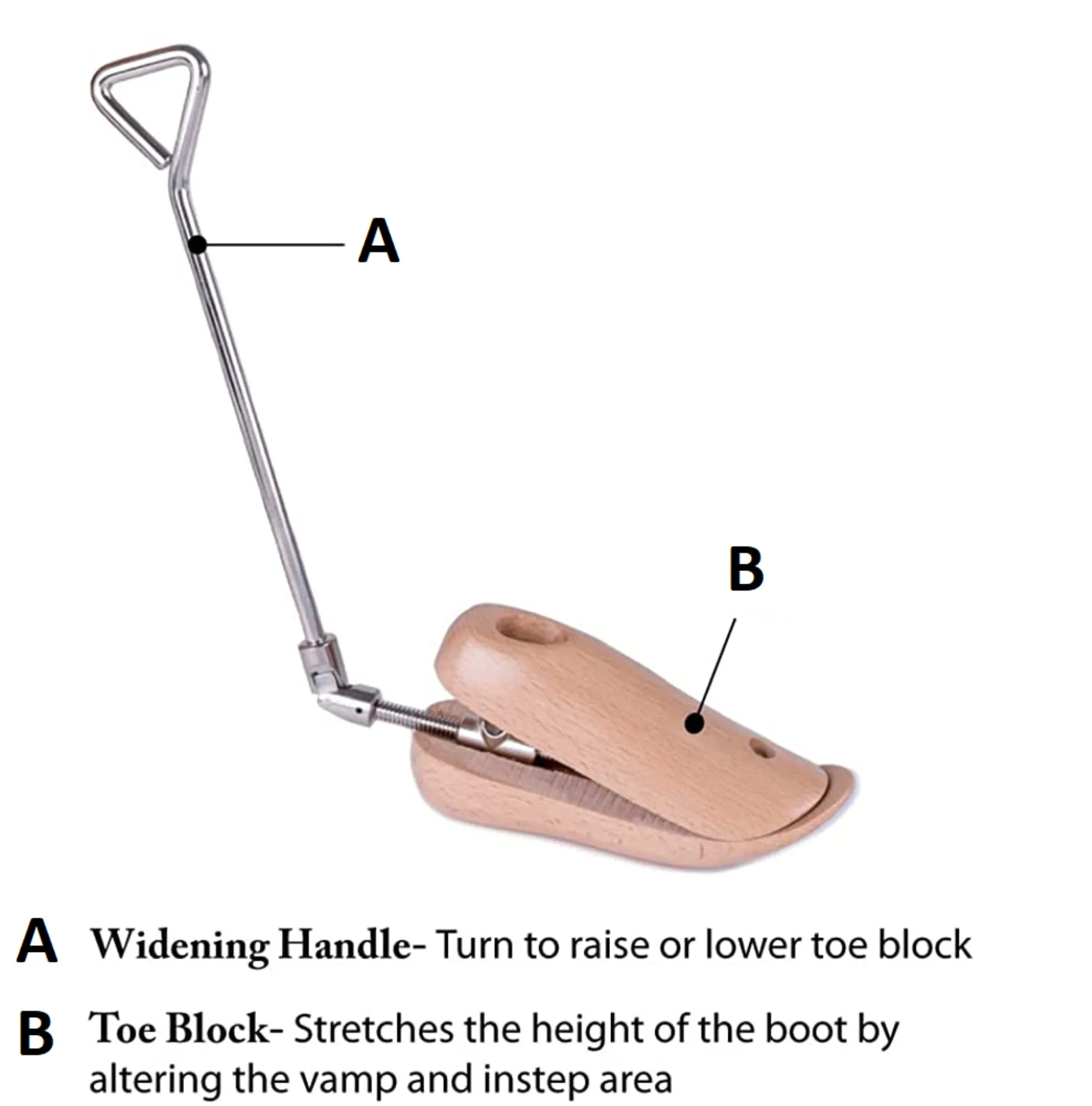 Boot Instep Stretcher (#BIS) | To Fit Down Into The Boot and Adjust