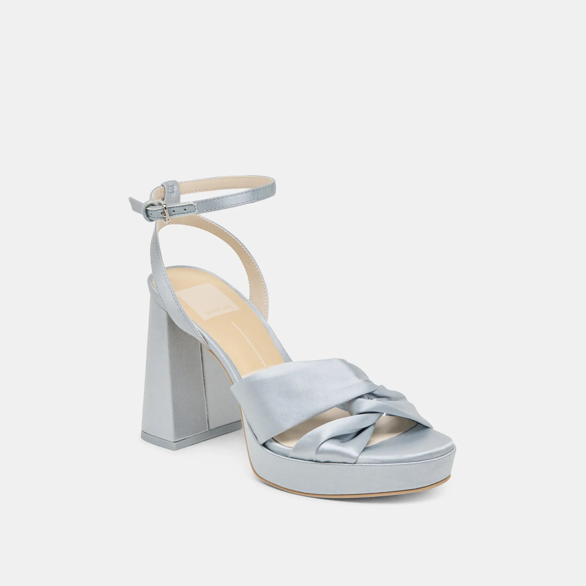 Custom Pick PARLO HEELS LIGHT BLUE SATIN