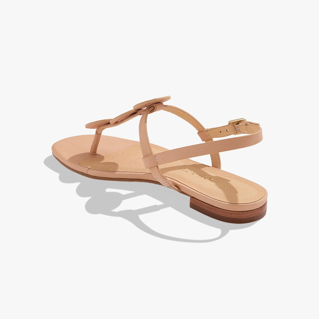 Worth Leather Flat Sandal Anti Slip Adjust Strap