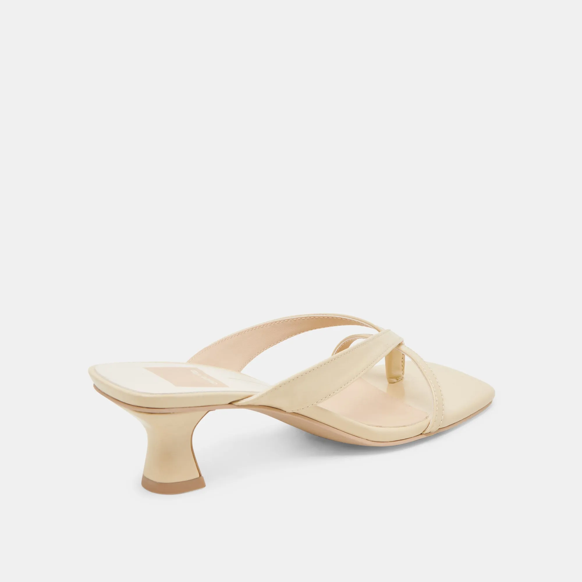 Fashion Show gift pick BREVEL HEELS LIGHT YELLOW LEATHER