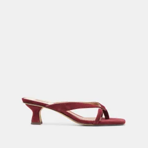 Stylish Design Instant Confidence BREVEL HEELS OXBLOOD SUEDE