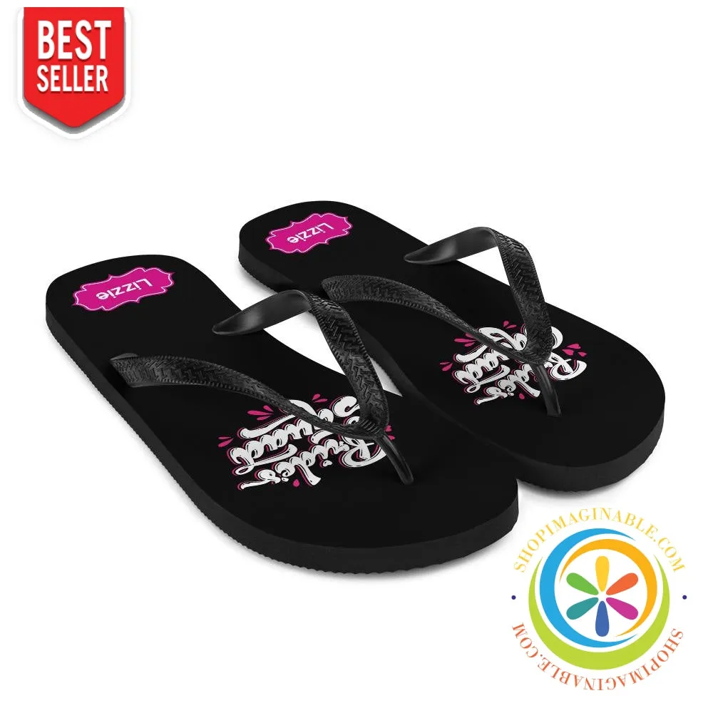 Bride Squad Personalized Custom Bridal Party Flip-Flops