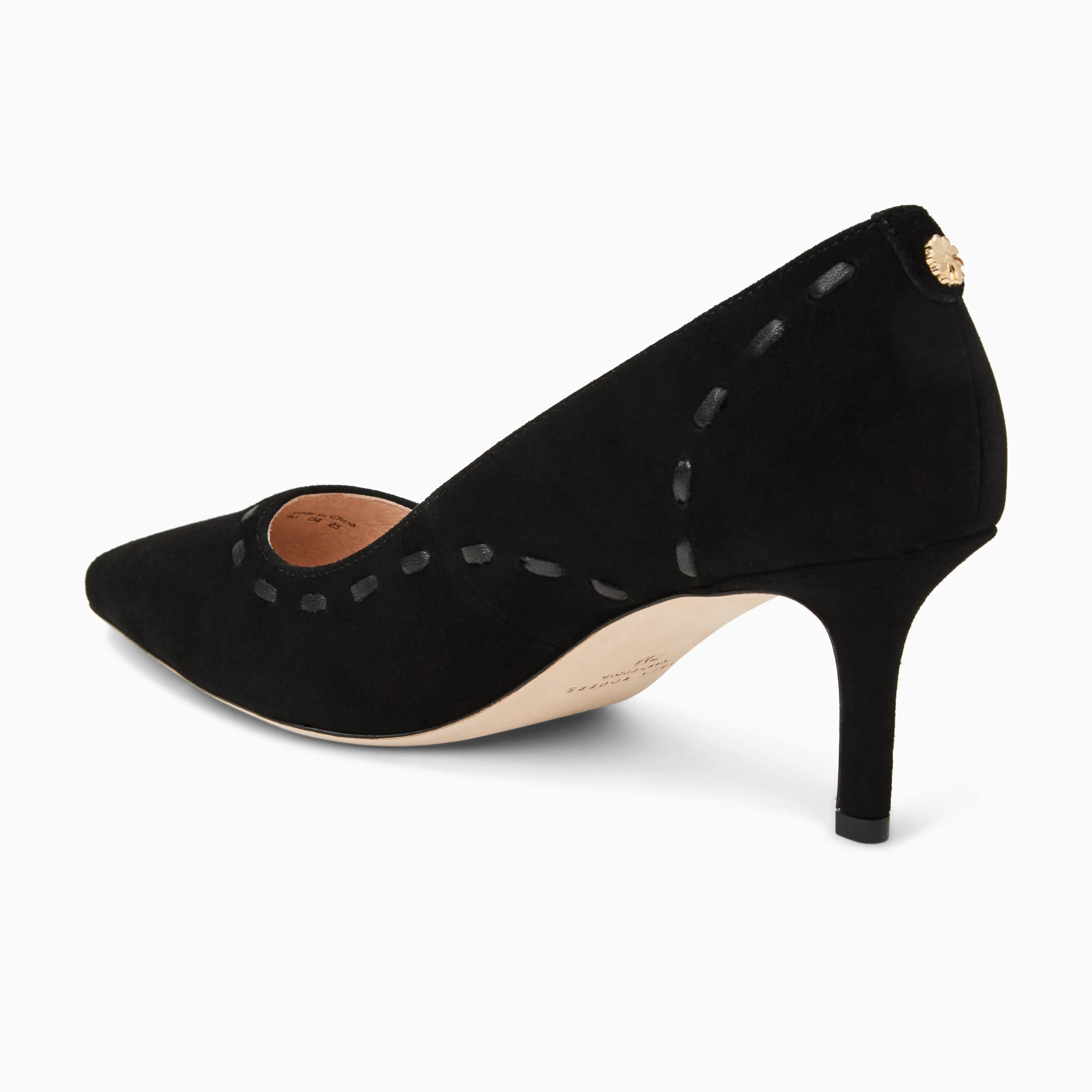Bridgette Suede Heel Pump Bold Look Day Glam