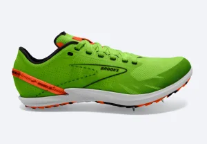 Brooks Draft XC Spike- Green Gecko/Red Orange/White (100039.308)