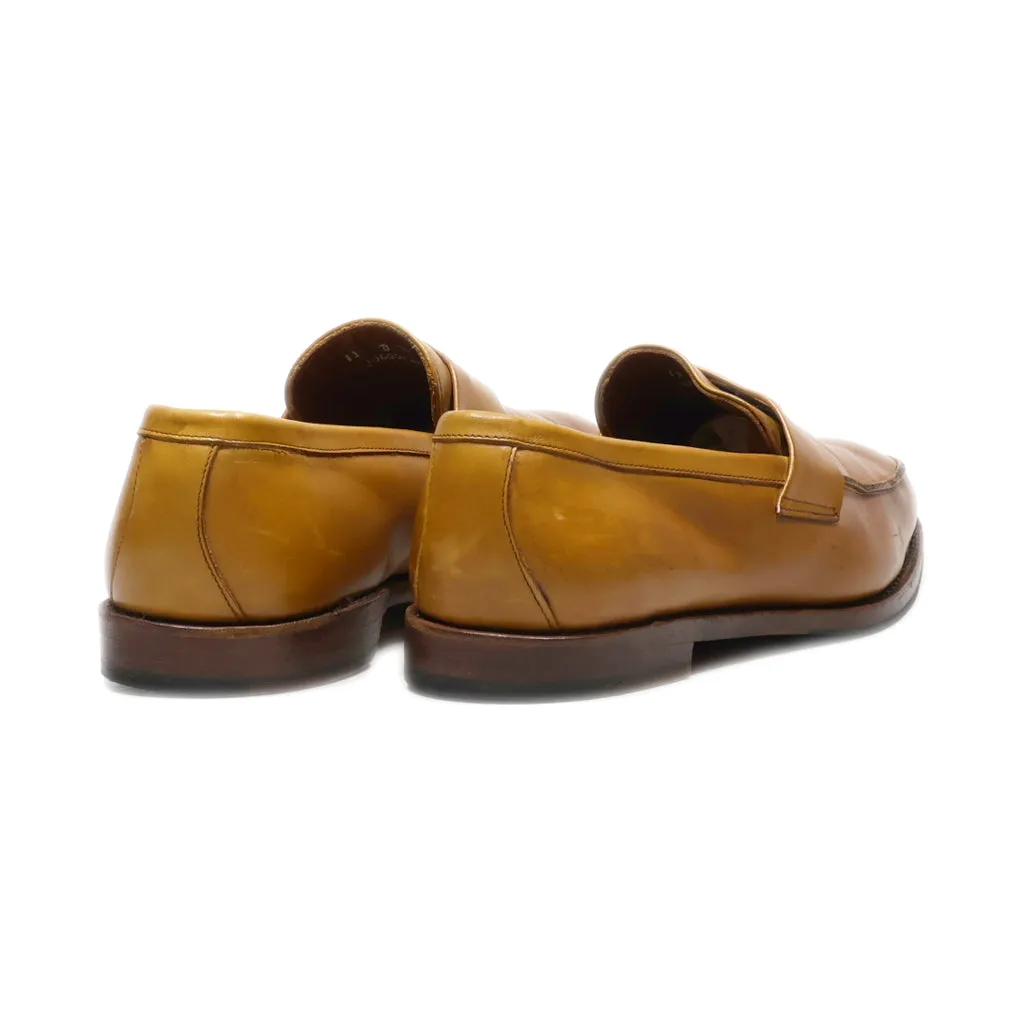 Brooks Formal Slip Ons Leather Brown Colour For Men
