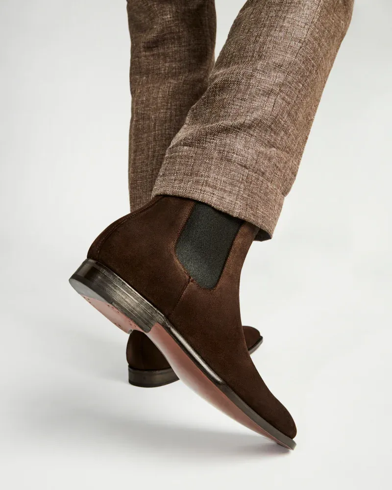 Deep Freeze Brown Suede Chelsea Boot
