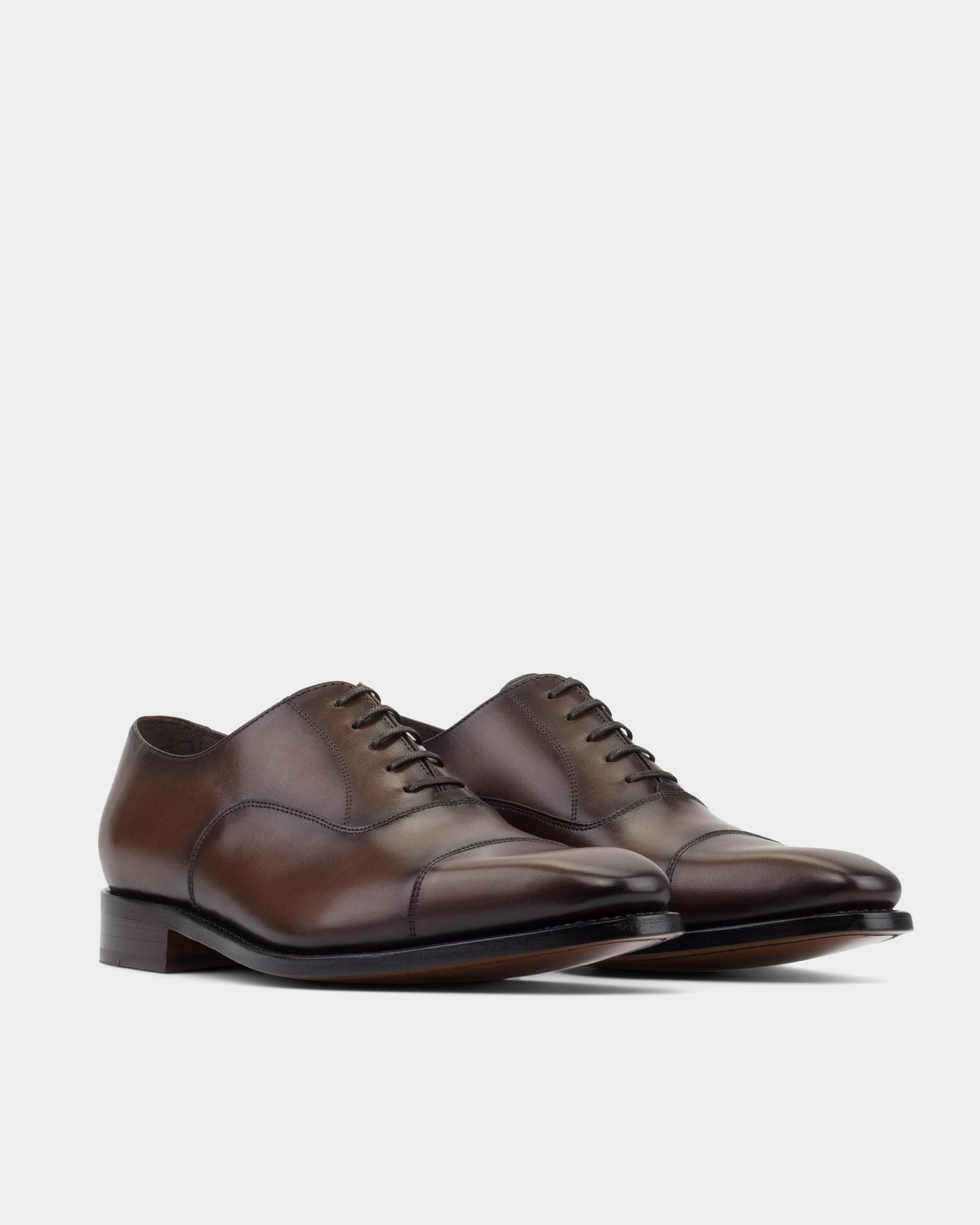 Comfortable Sole Ashford Brown Cap Toe Oxford - 722