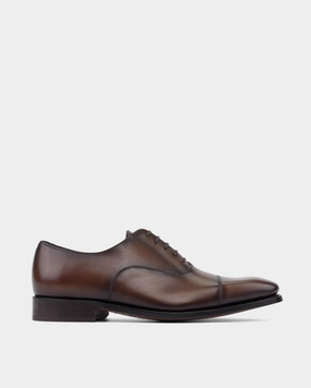 Business Lounge Patent Grain Ashford Brown Cap Toe Oxford - 722