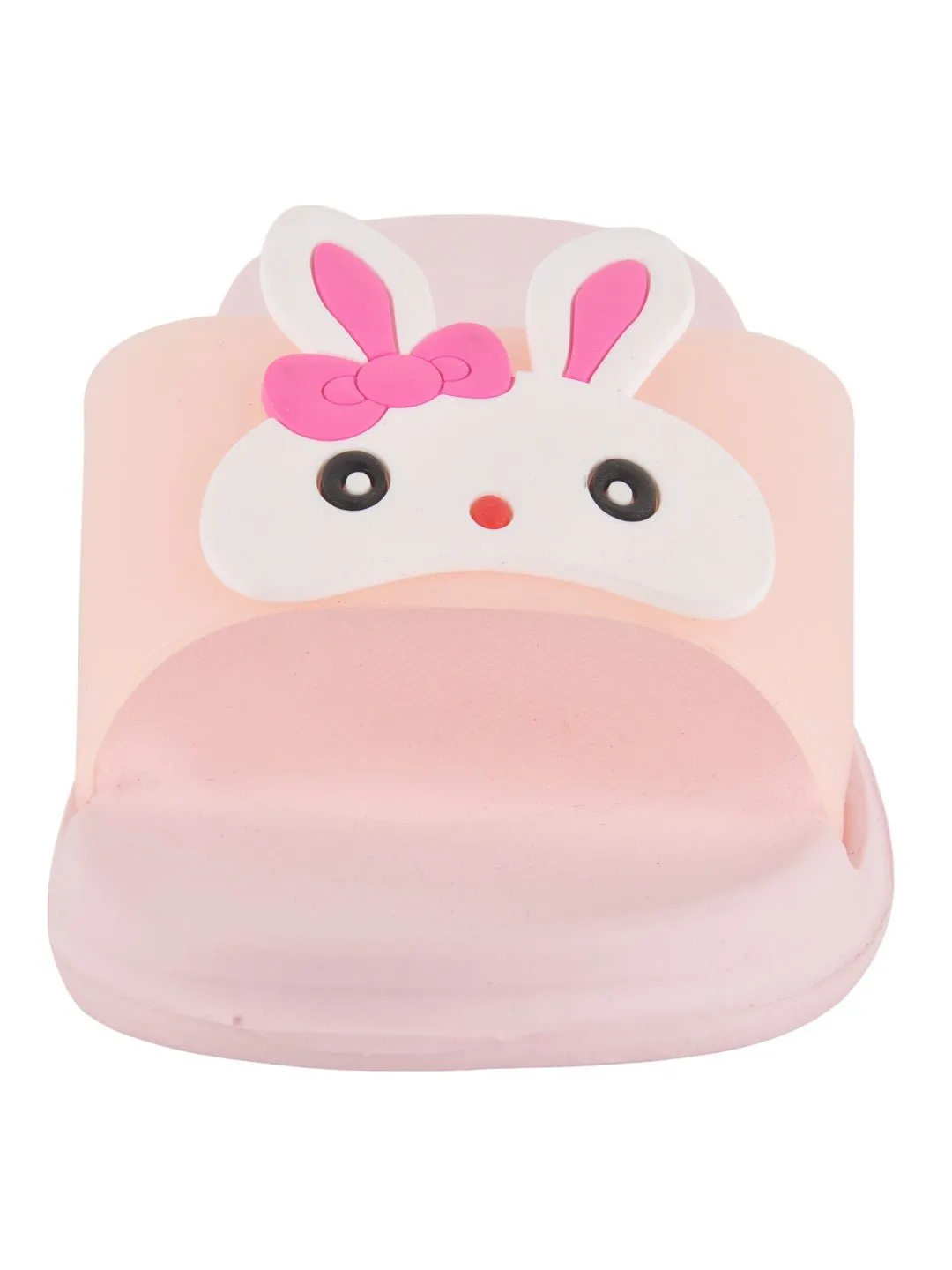 Bunny Face Slides for Girls - Light Pink