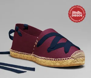 Burgundy classic espadrilles