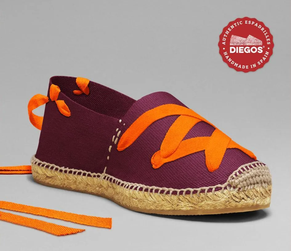 Burgundy classic espadrilles