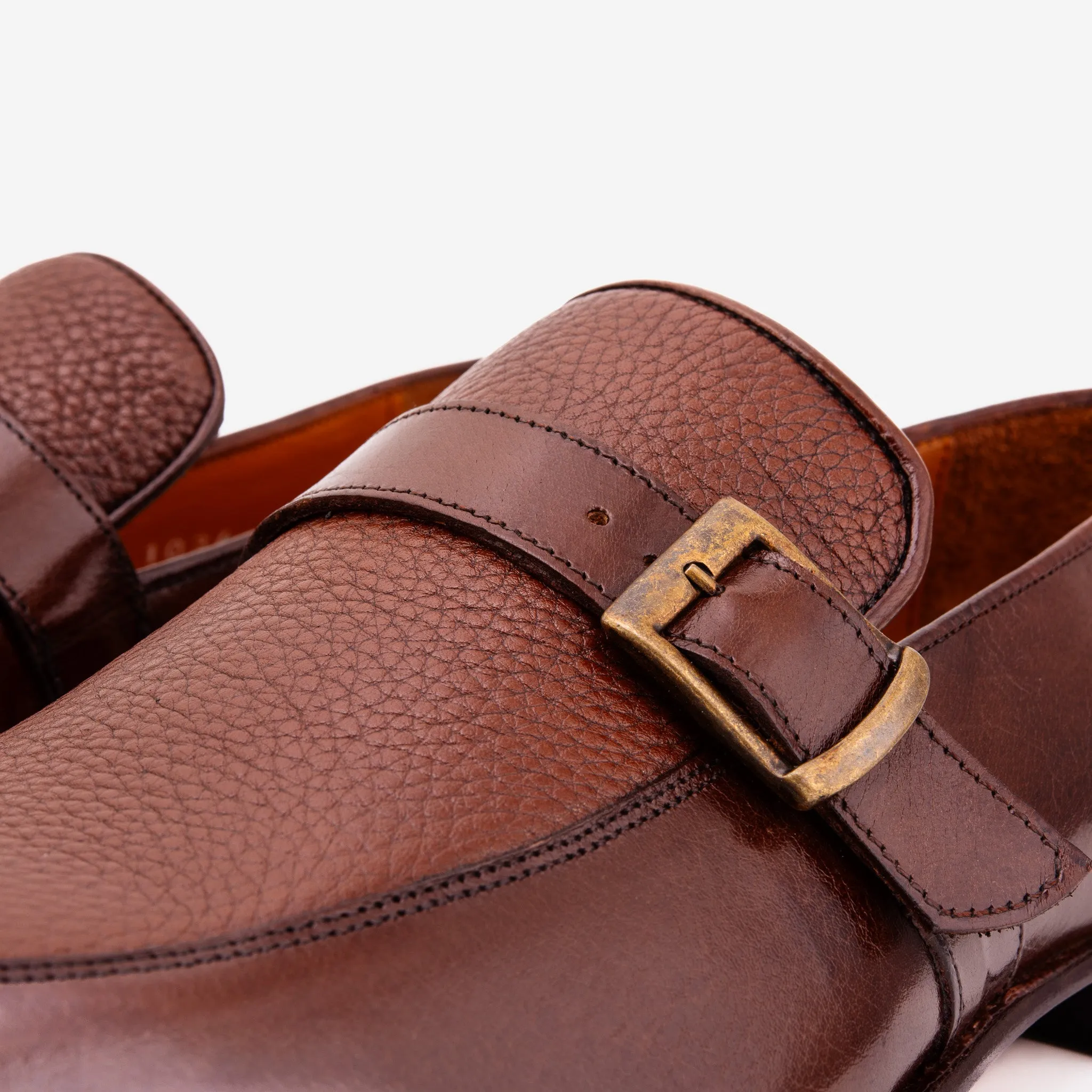 The Marquez Tan Baby Buffalo & Deer Leather Loafer Men Shoe Quality craftsmanship