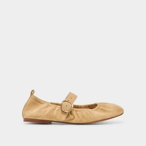 Versatile Footwear Style CAELY BALLET FLATS HONEY SUEDE