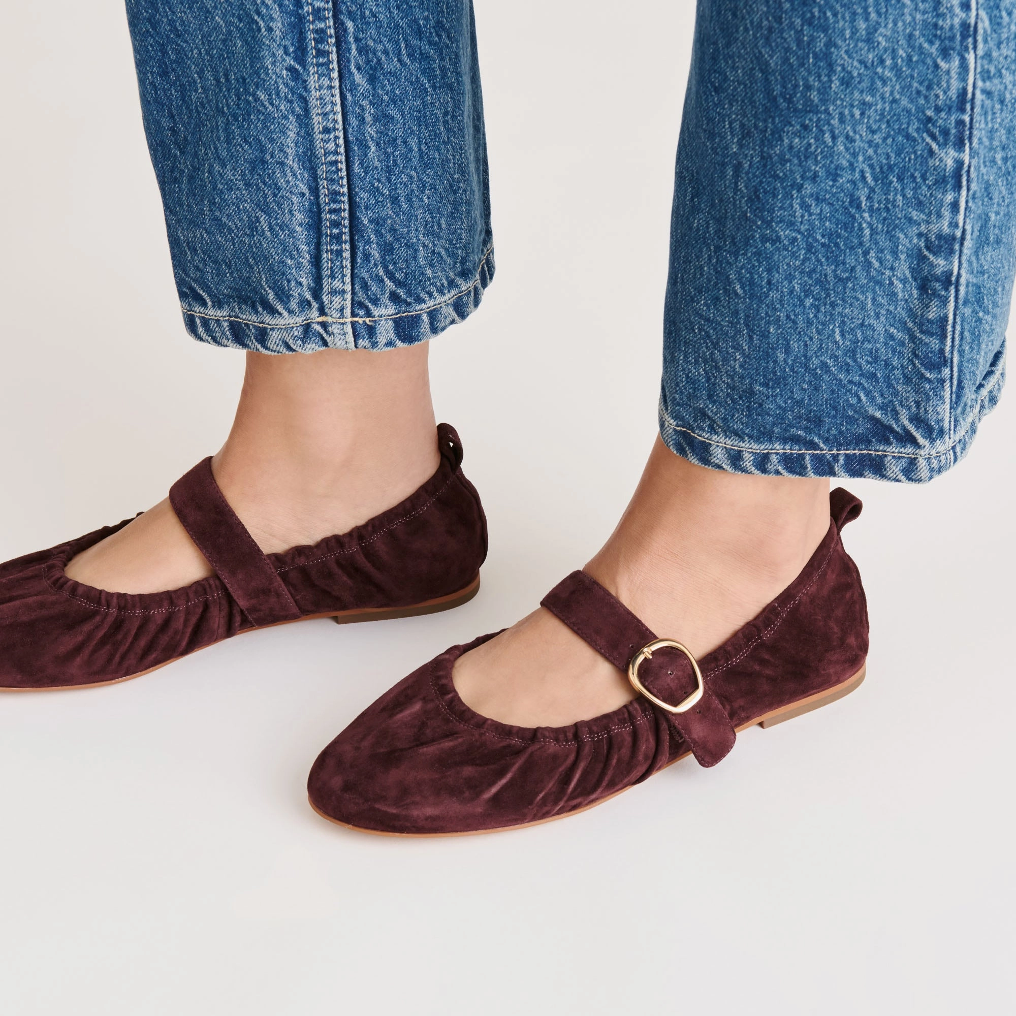 CAELY BALLET FLATS MULBERRY SUEDE Everyday Walk