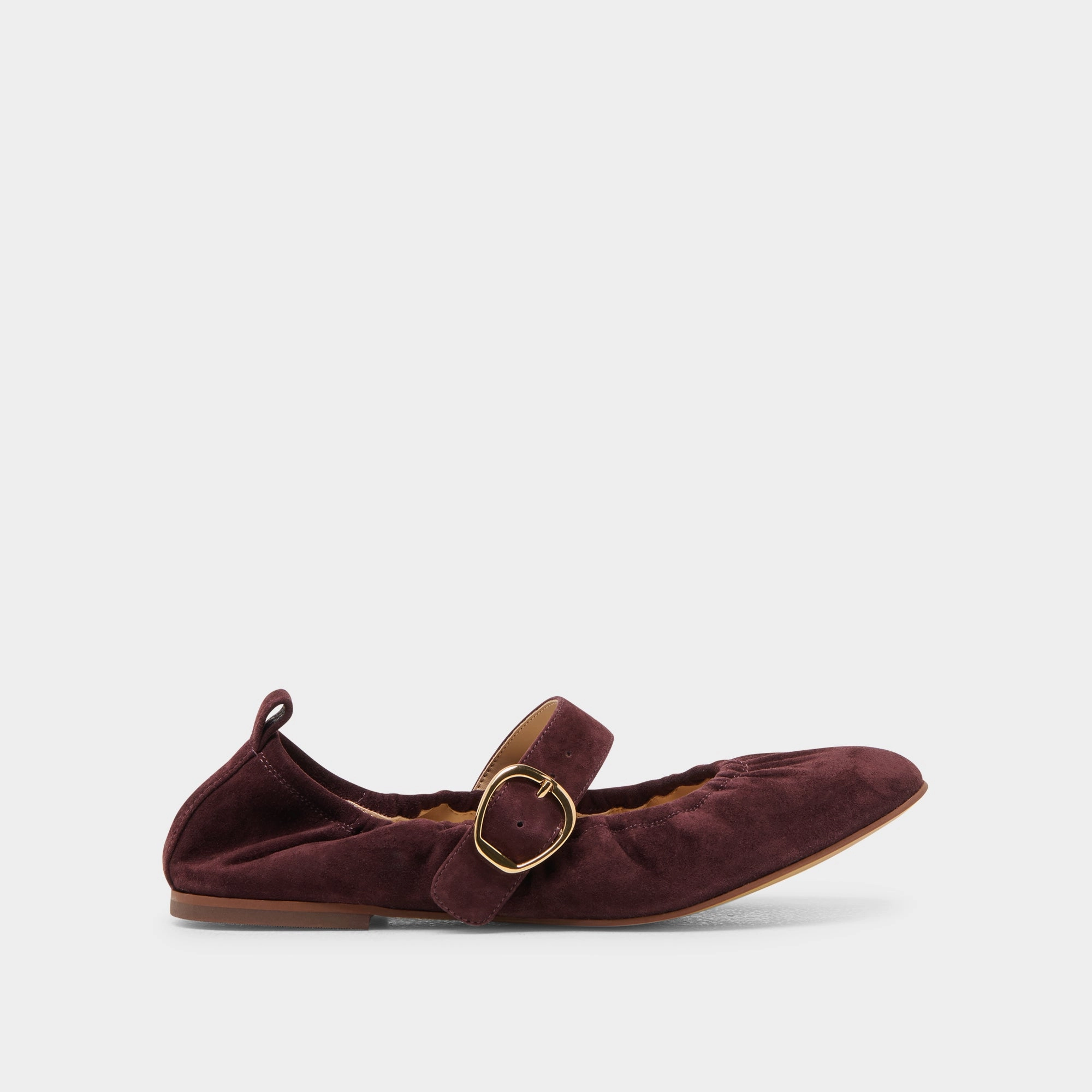 CAELY BALLET FLATS MULBERRY SUEDE Hope Glow