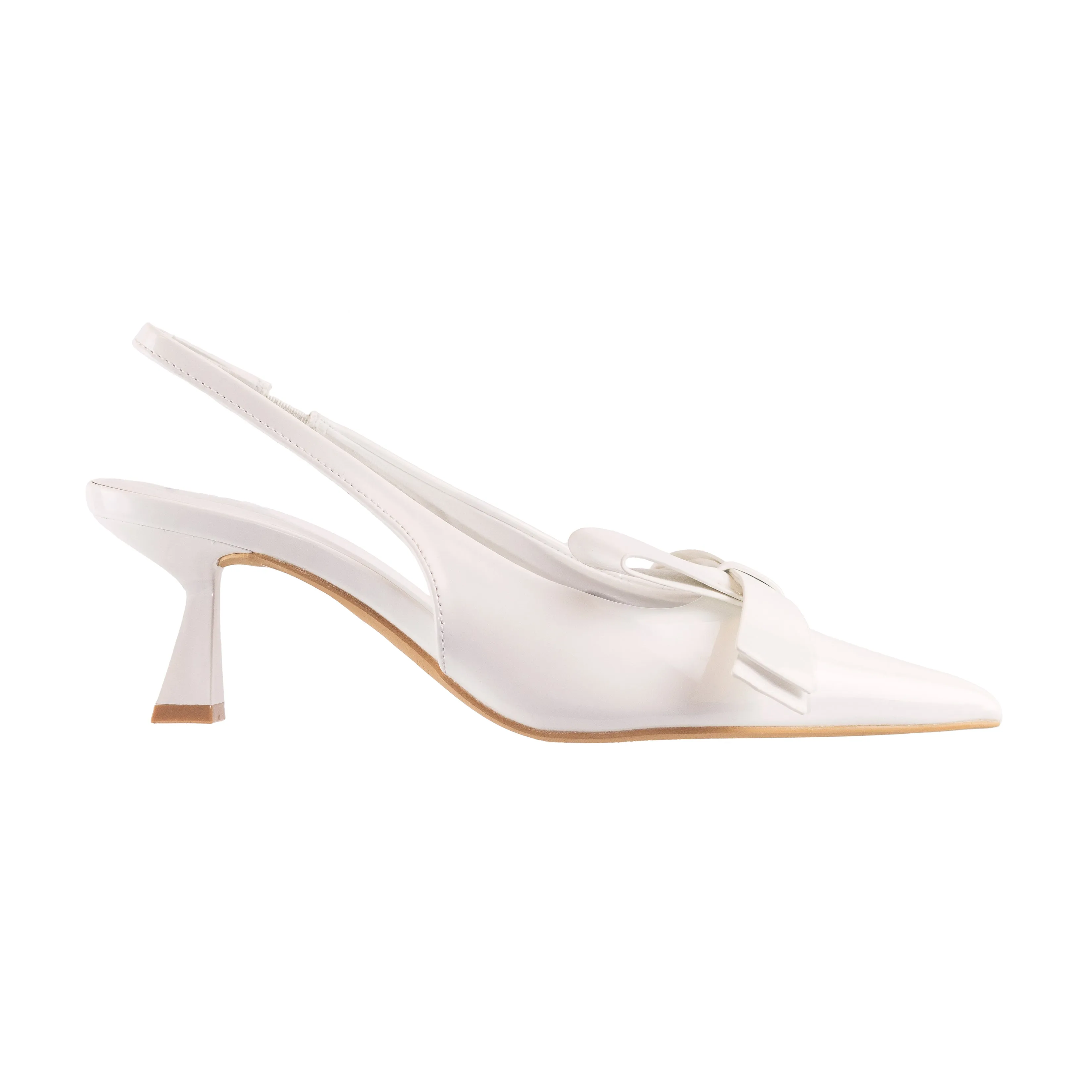 Calliope - Women's Kitten Heels, Slingback Design with Bow Accent, Ideal for Adding Elegance to Any Outfit