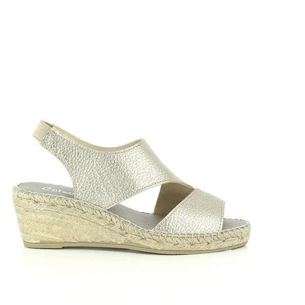 Calzanor 2042 Bronce Slingback Espadrilles