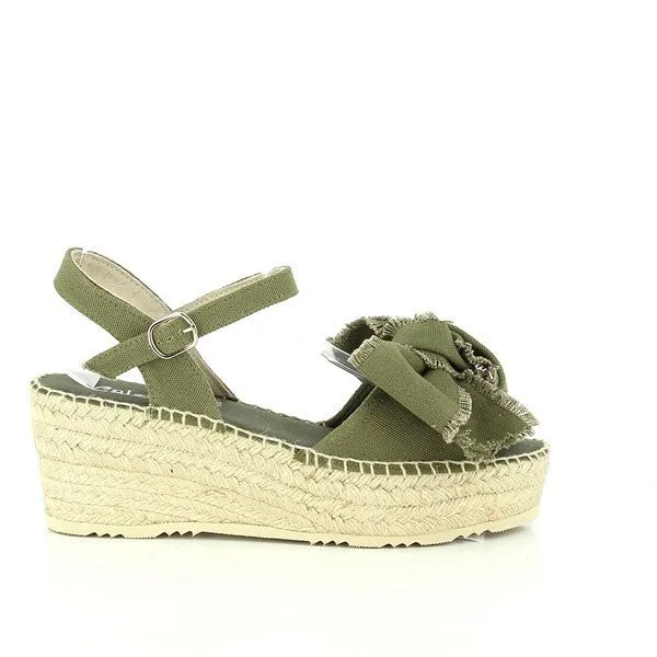 Calzanor 2235 Khaki Slingback Espadrilles