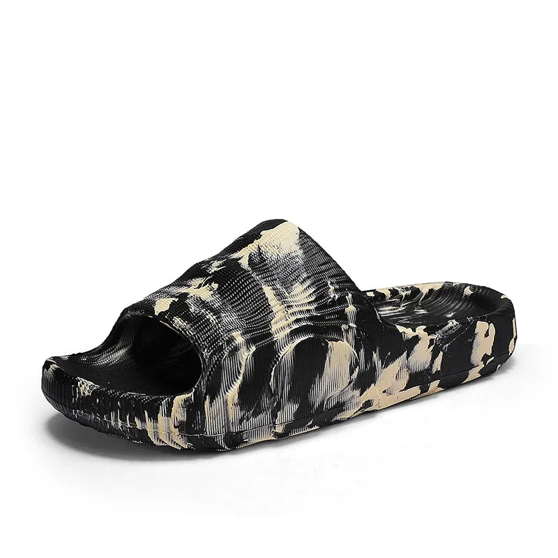 Camo black and white carbon EVA slides
