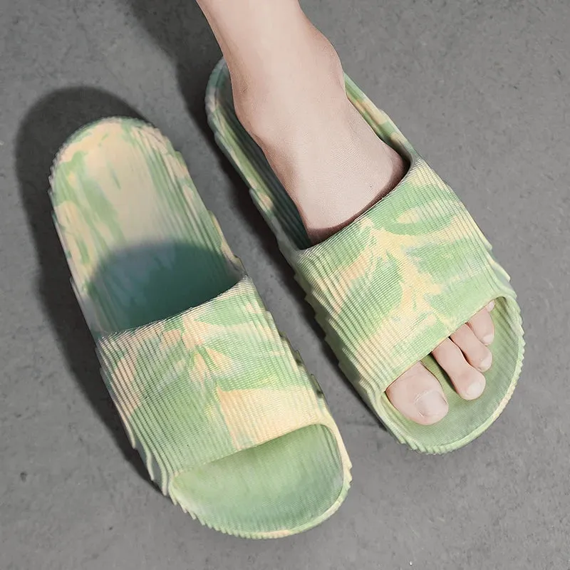 Camo black and white carbon EVA slides