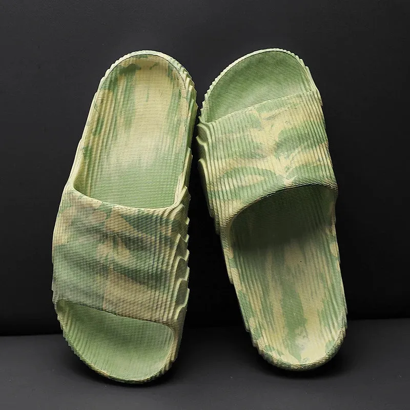 Camo black and white carbon EVA slides