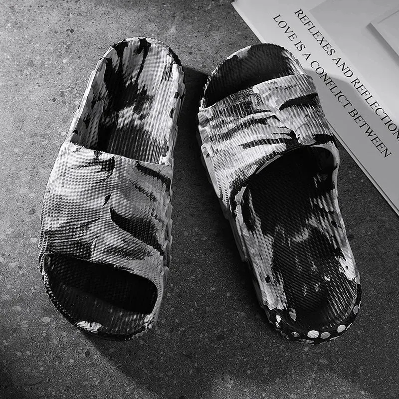 Camo black and white carbon EVA slides