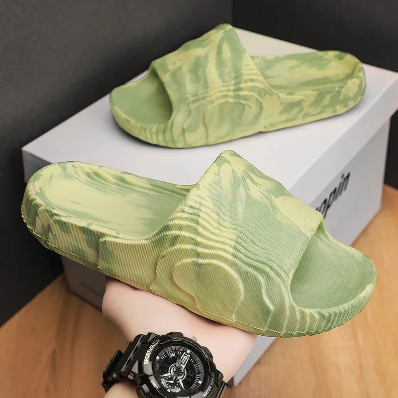 Camo black and white carbon EVA slides