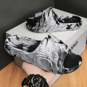 Camo black and white carbon EVA slides