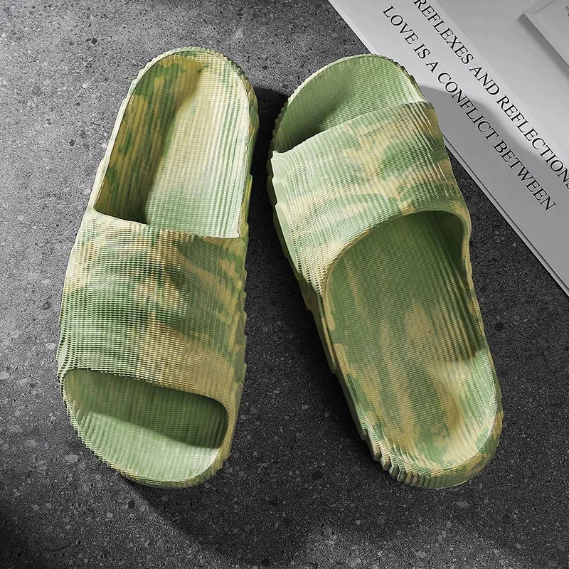 Camo black and white carbon EVA slides
