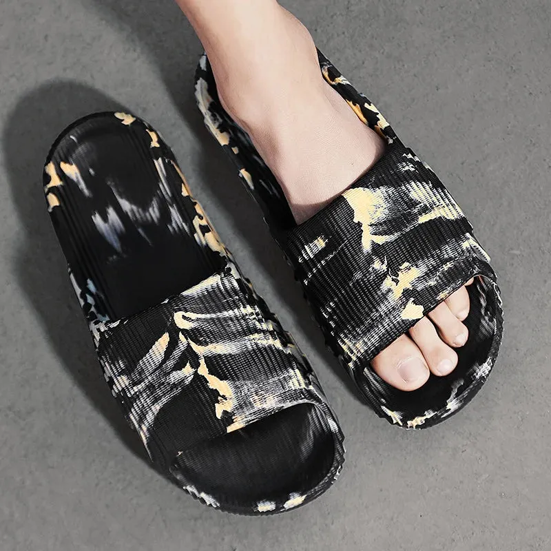 Camo black and white carbon EVA slides