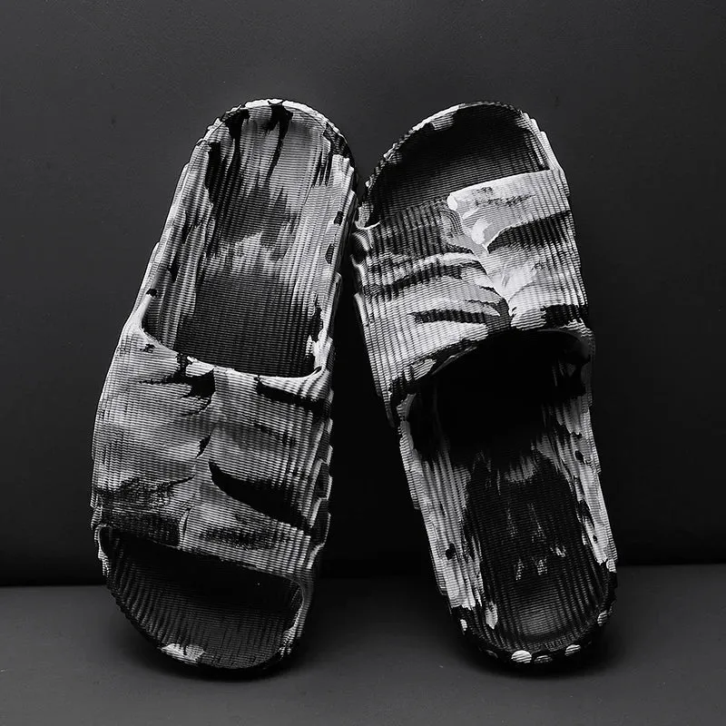 Camo black and white carbon EVA slides