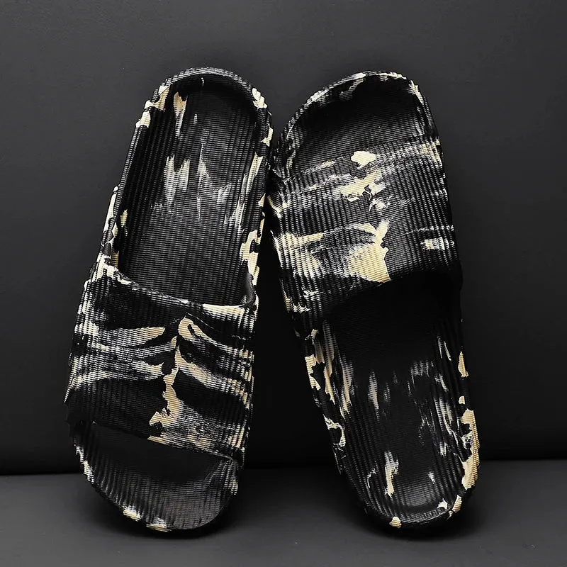 Camo black and white carbon EVA slides