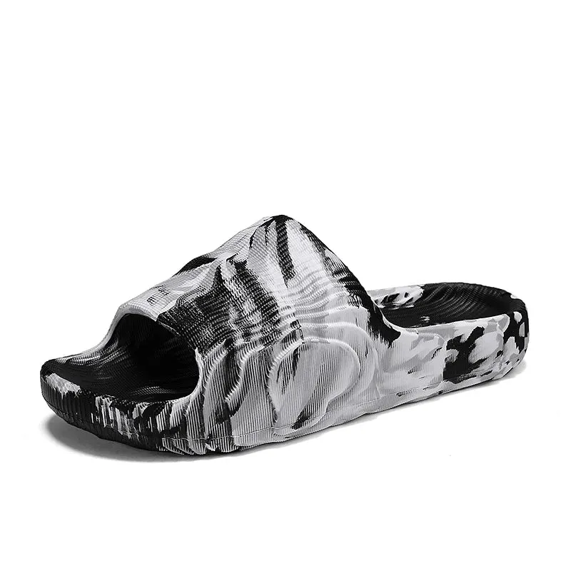 Camo black and white carbon EVA slides