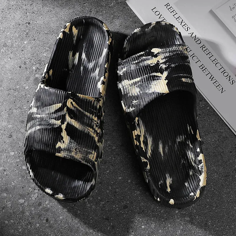 Camo black and white carbon EVA slides