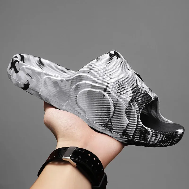 Camo black and white carbon EVA slides